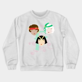 Flappers hairstyle Crewneck Sweatshirt